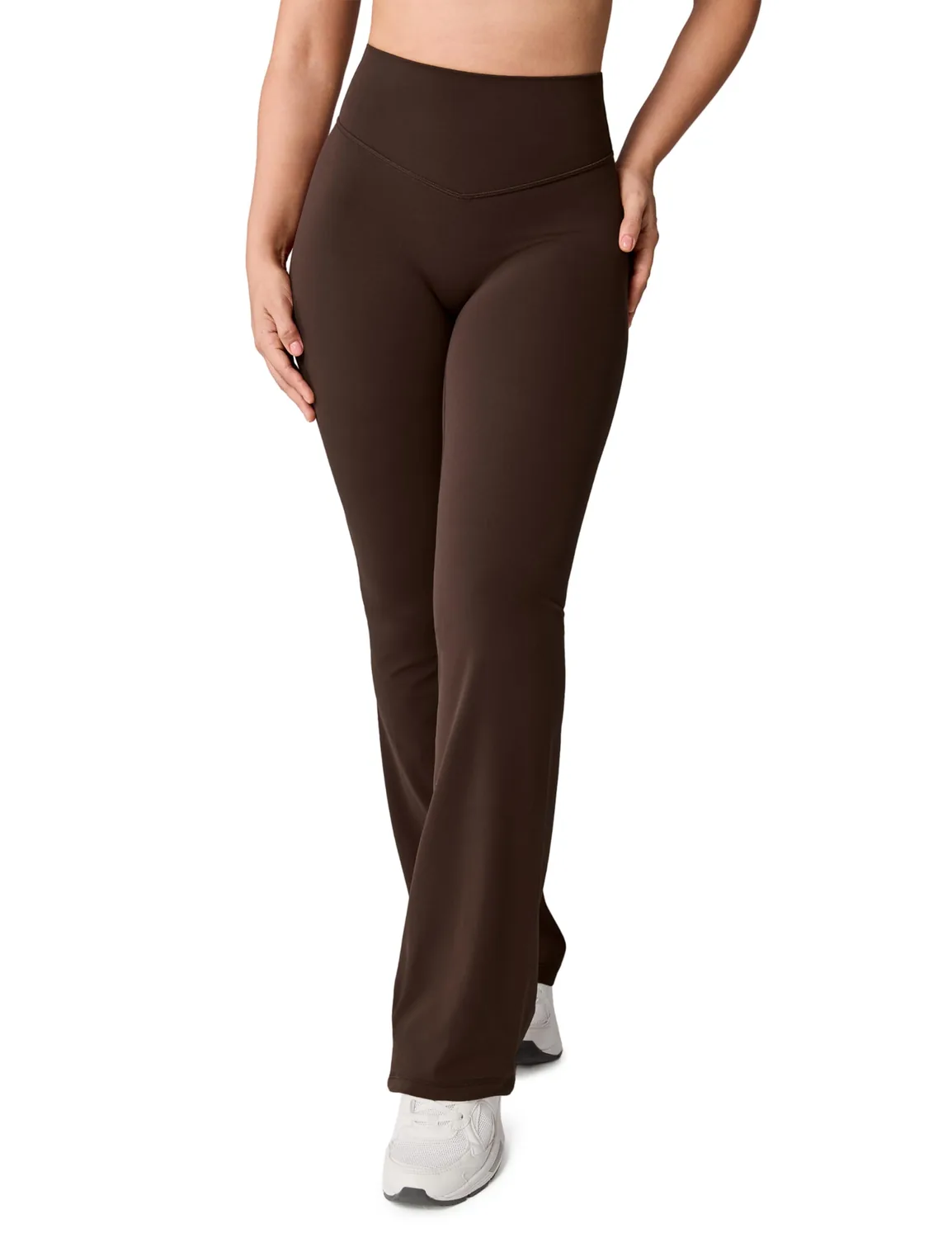 UNISSU Hugcurve No Front Seam Flare Leggings
