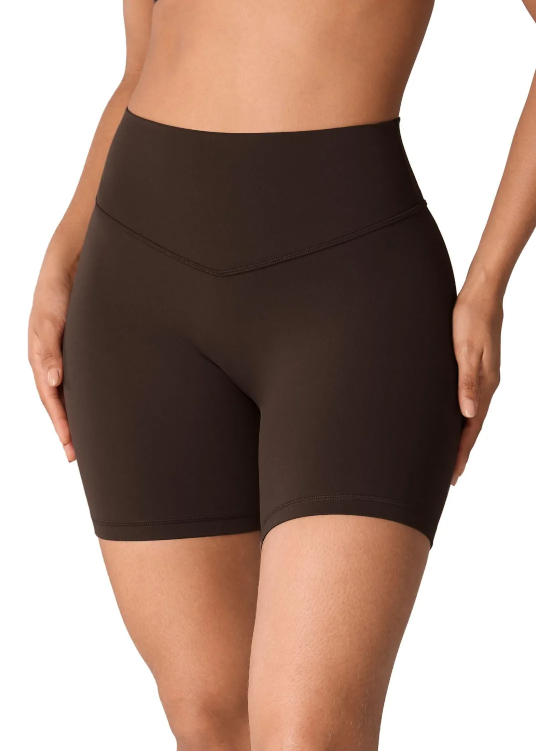 UNISSU Hugcurve No Front Seam Biker Shorts 6''